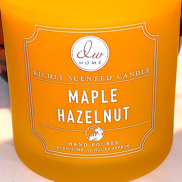 DW HOME CANDLE MAPLE HAZELNUT RICHLY SCENTED NEW 9.5 oz 1 WICK - Picture 3 of 4